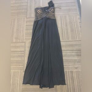 JS Collections Cream and Black Maxi Skirt